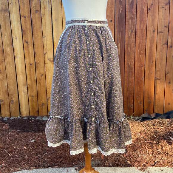 Vintage Jessica’s Gunnies San Francisco Cottagecore Floral Skirt - Picture 2 of 10